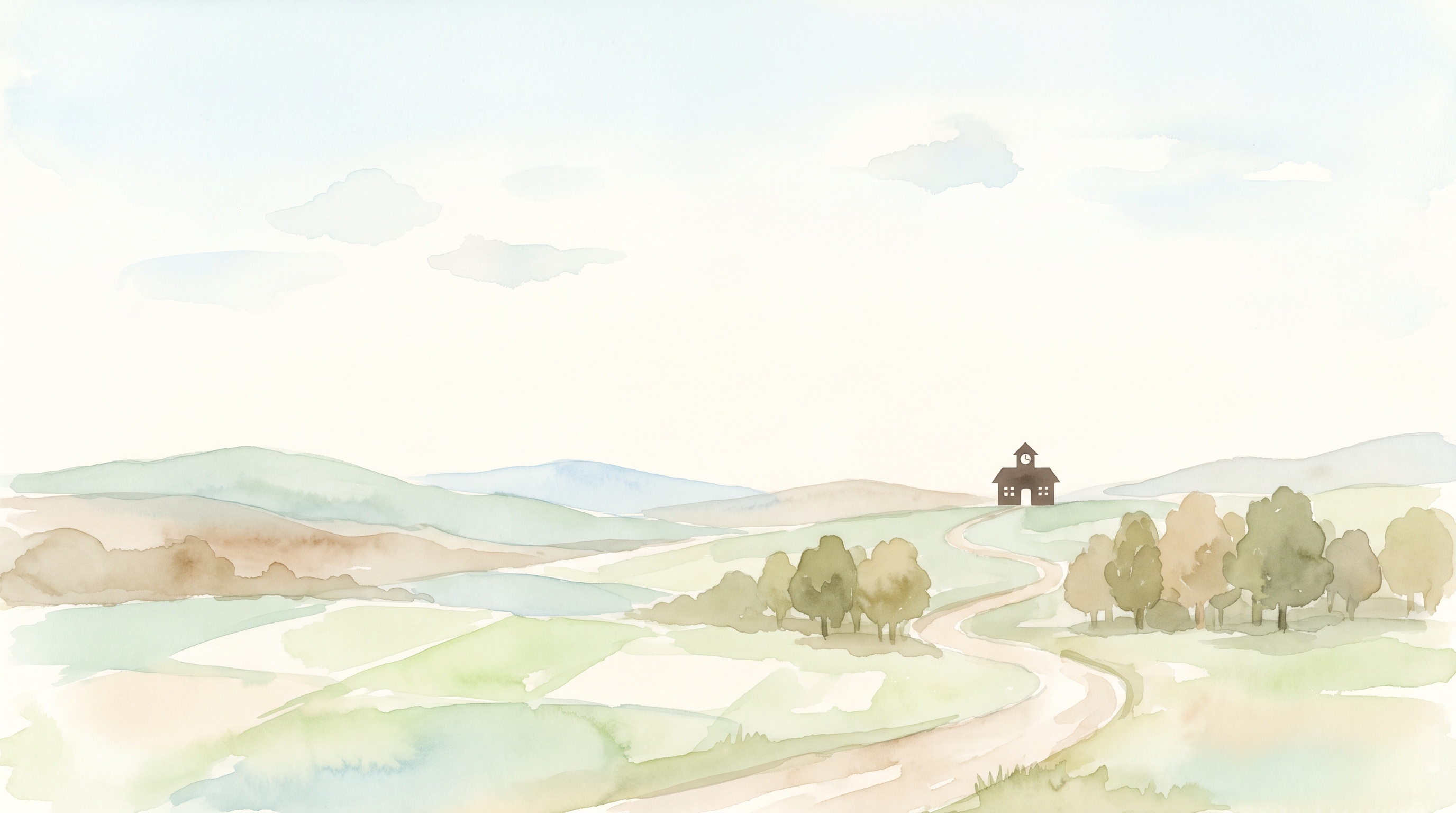 NPAへ続く道の風景イラスト